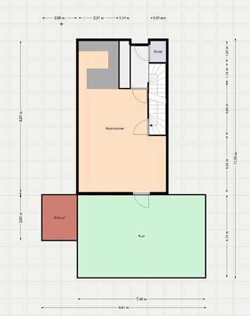 Floorplan - Nieuwe Markt 20, 3441 AN Woerden